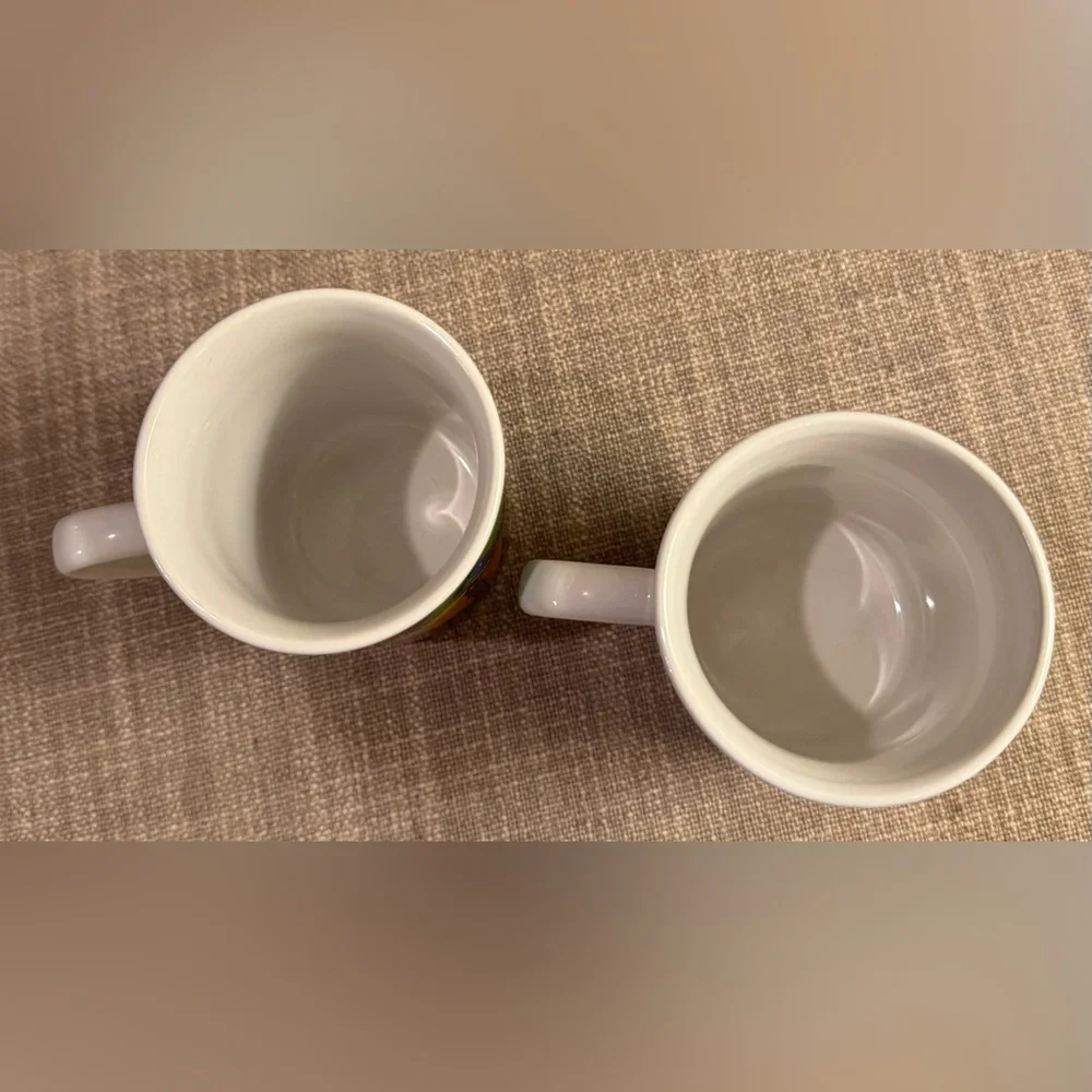 2 Teenage Mutant Ninja Turtles (TMNT) ceramic mugs perfect for hot coco.